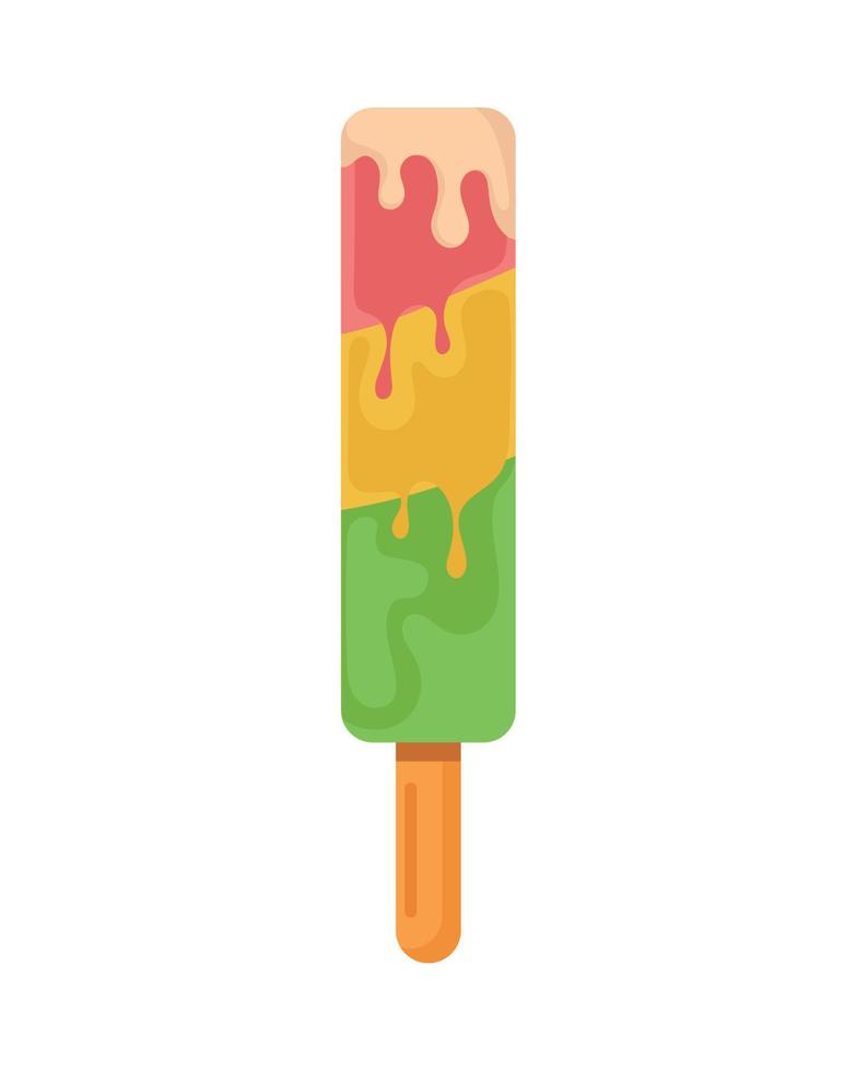 spiral ice cream stick vector