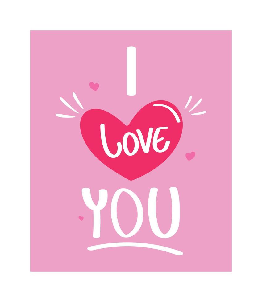 i love you vector