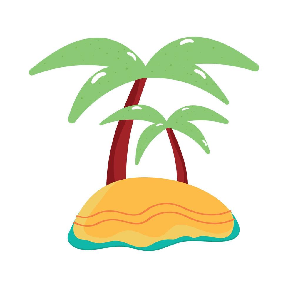 trees tropical palms vector