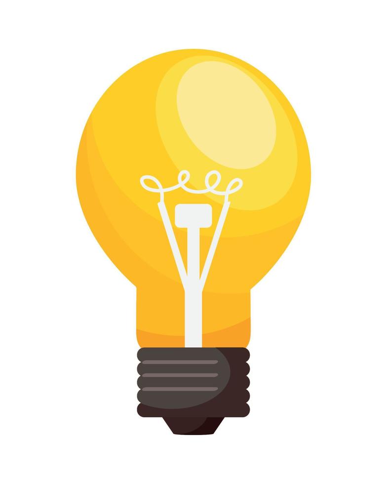 bulb light idea vector