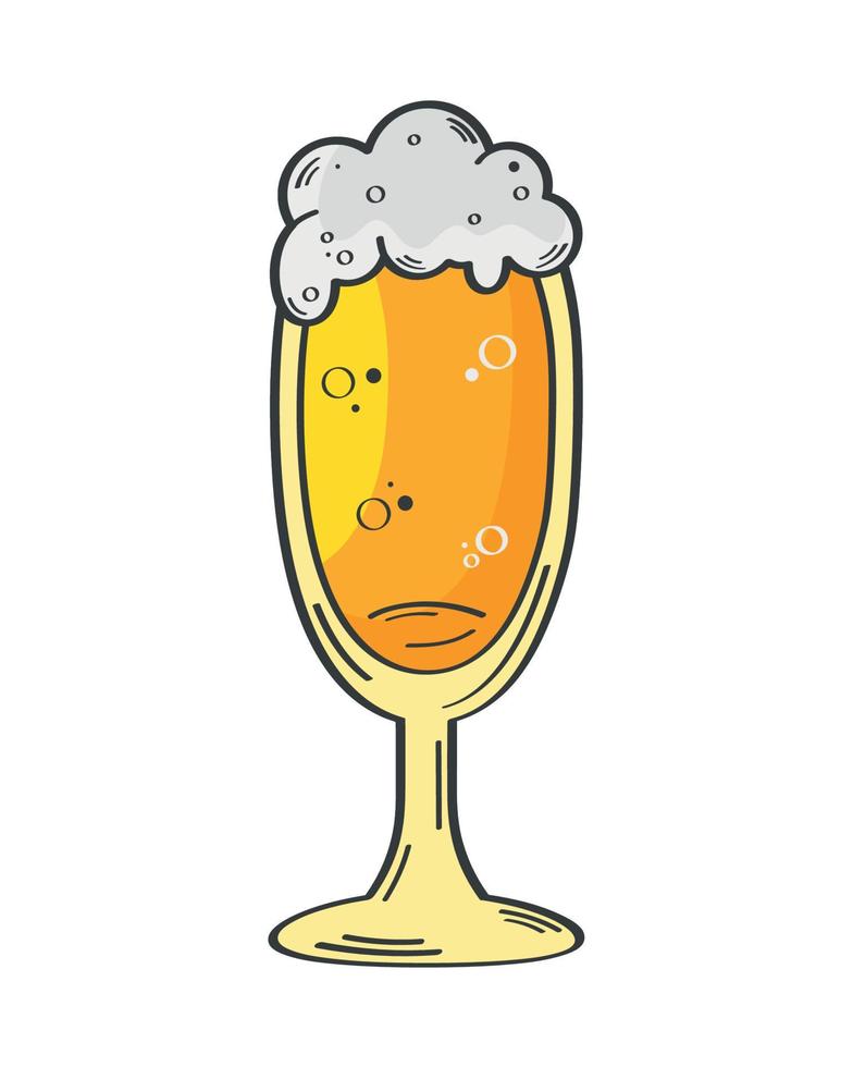 golden beer cup vector