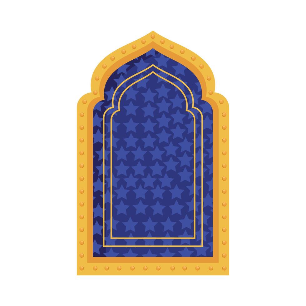 arabic window frame vector