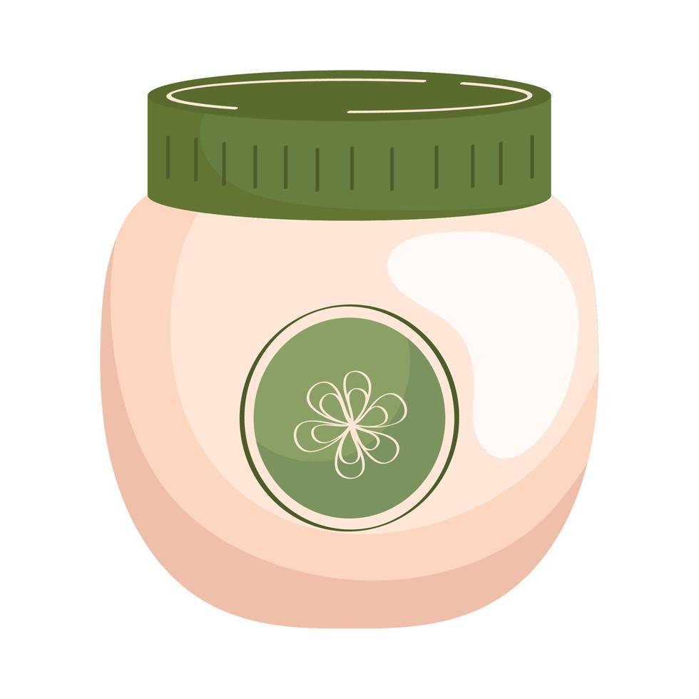 ecology cream pot product vector