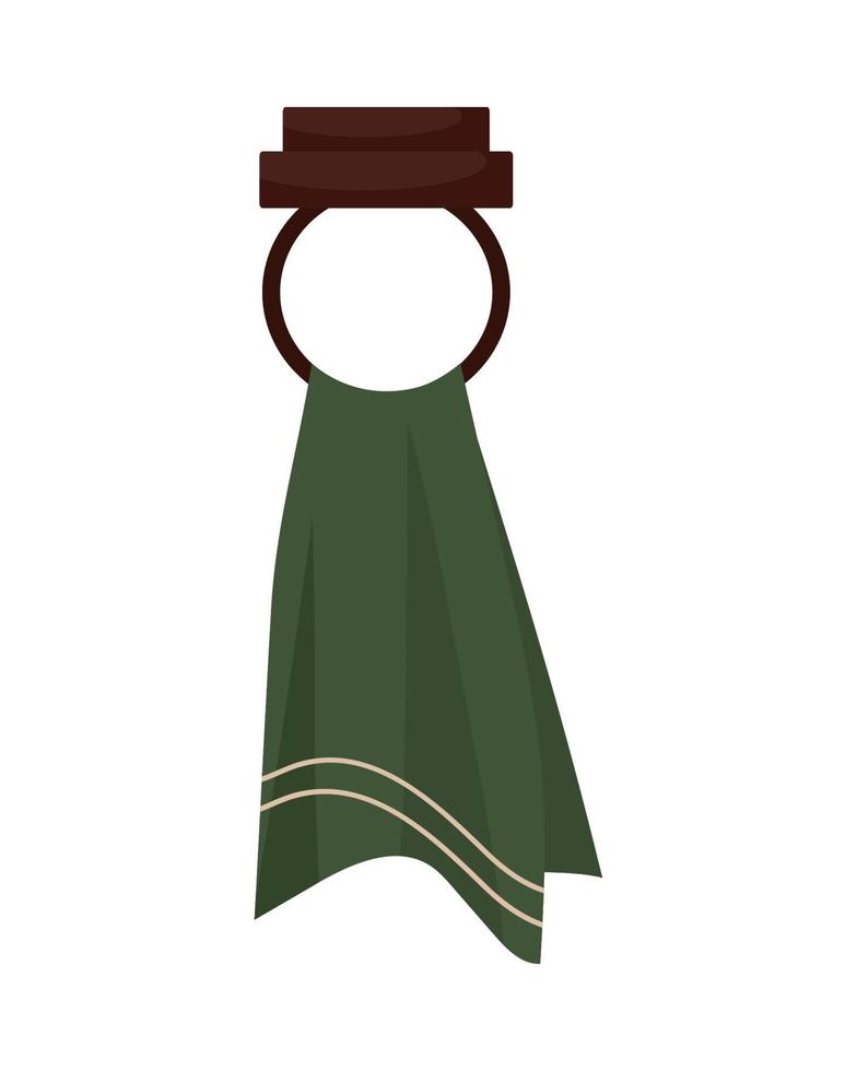 bathroom towel hanging vector