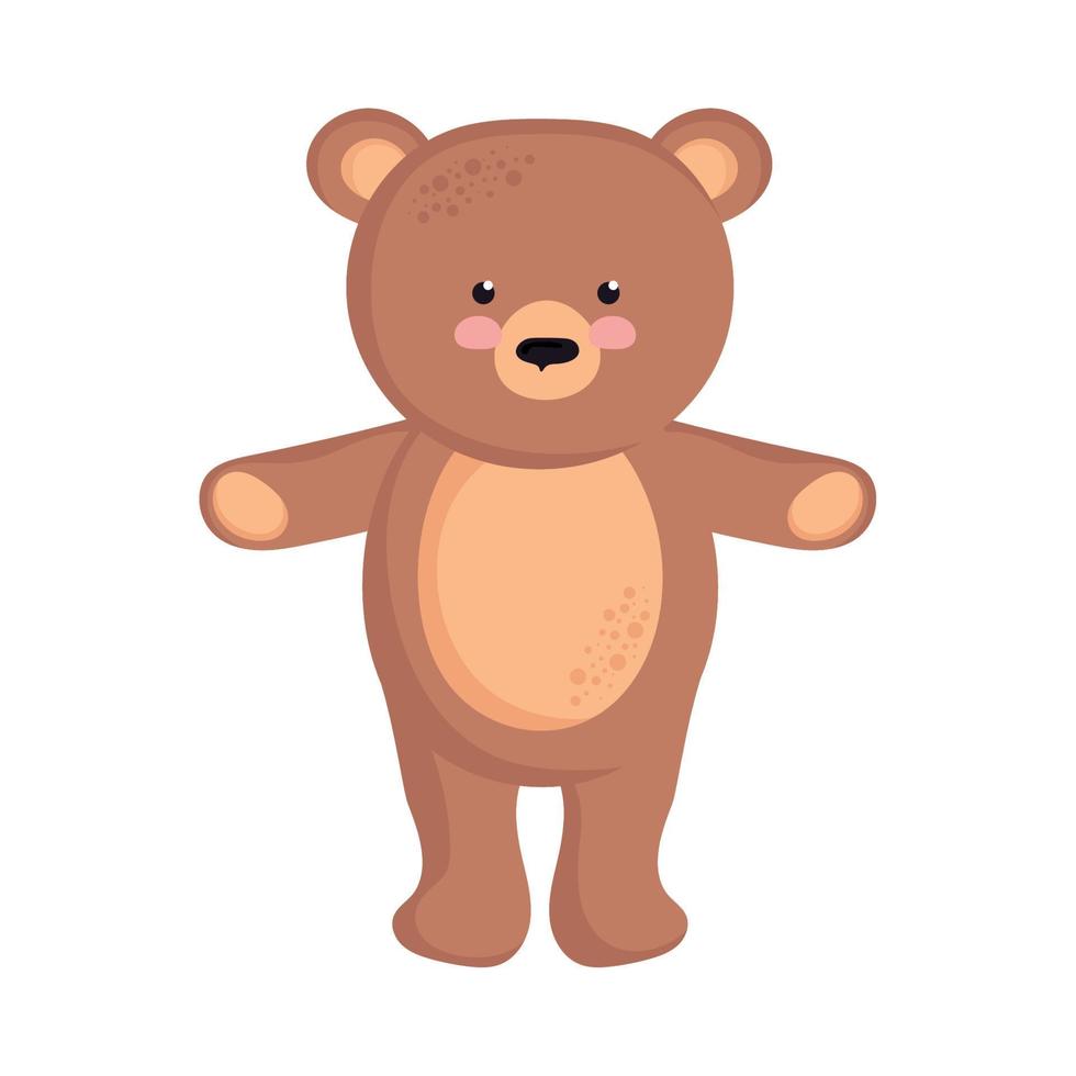 cute bear spring animal vector