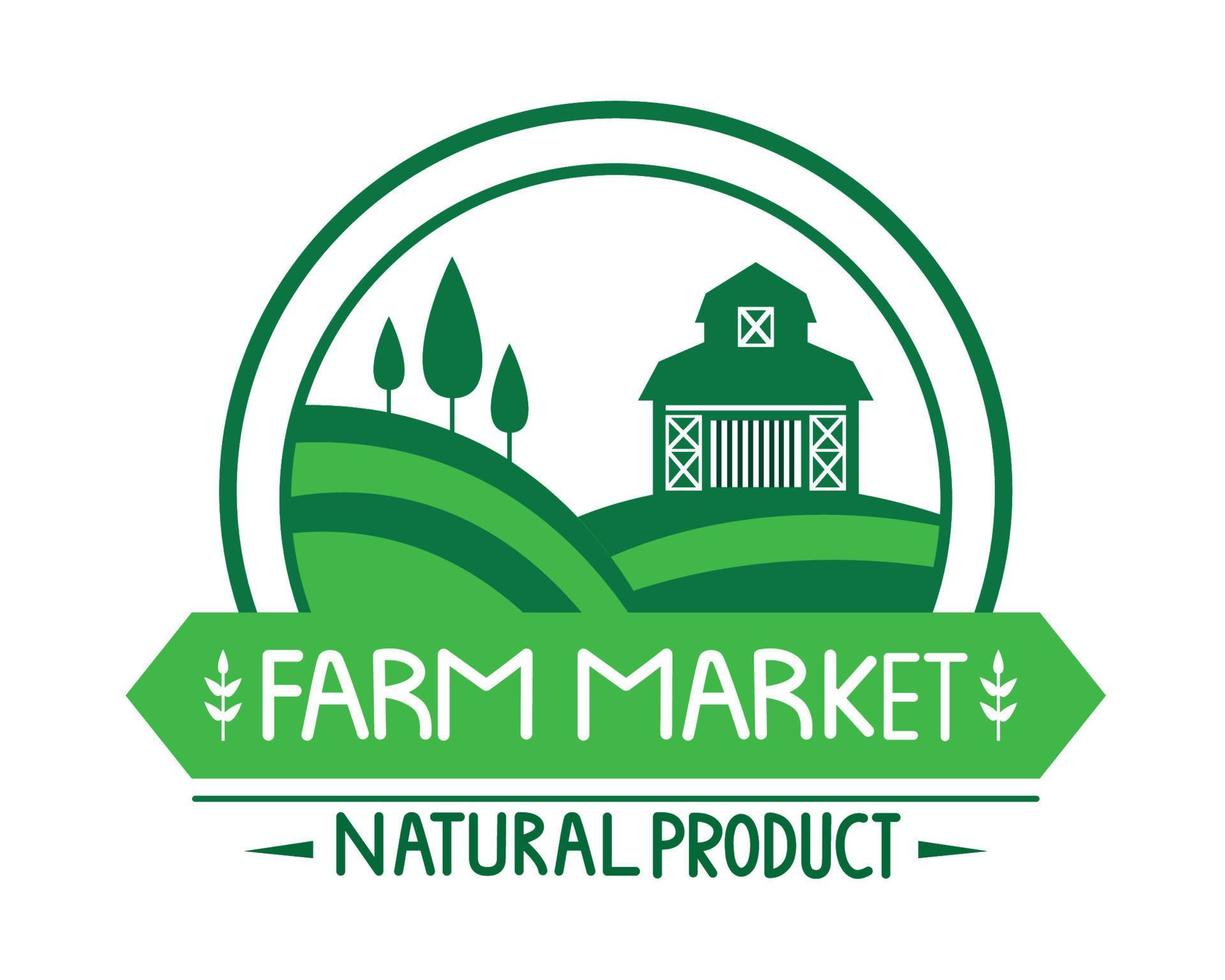 farm market natural product vector