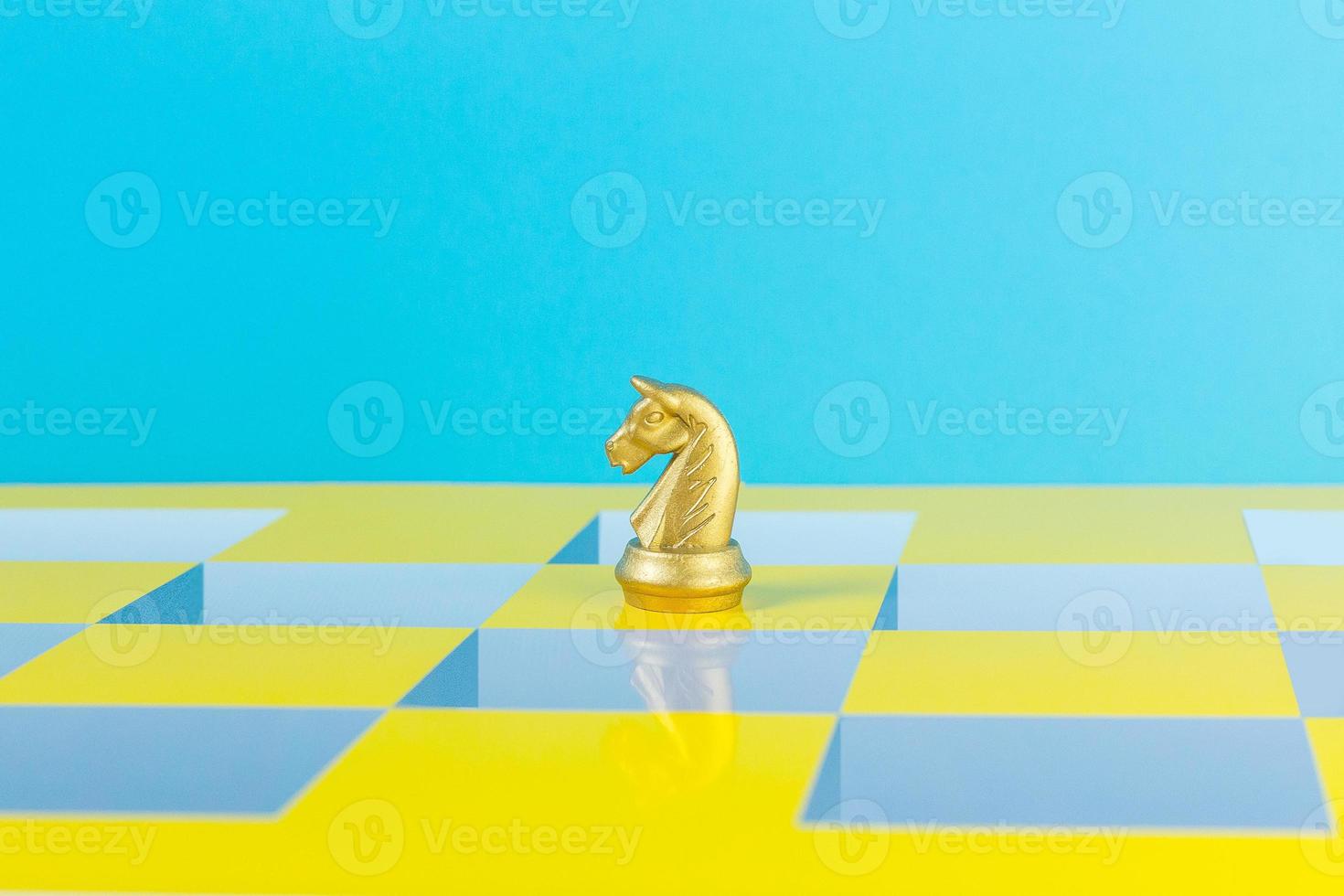 The chess game colour pop art  abstract image background. photo