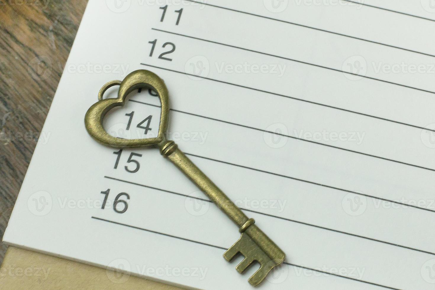 vintage gold  key heart  abstract close up image. photo