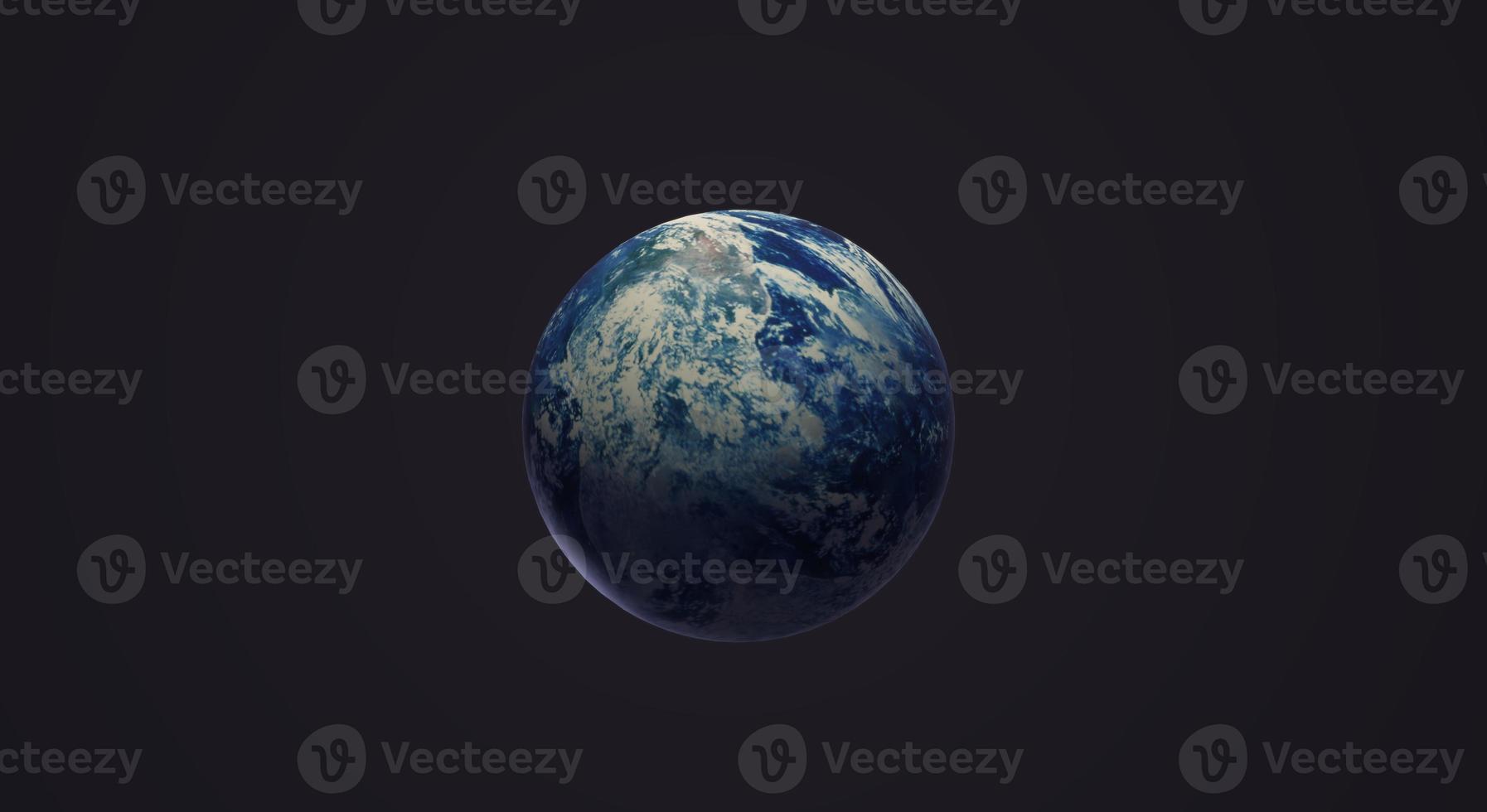 blue planet 3d rendering  for earth day and  eco content. photo