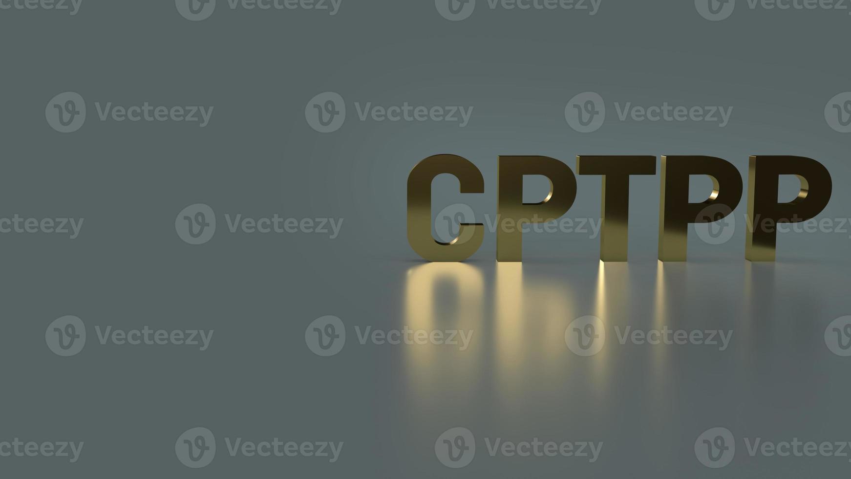 The cptpp or Comprehensive and Progressive Agreement for Trans Pacific Partnership 3d rendering for background photo