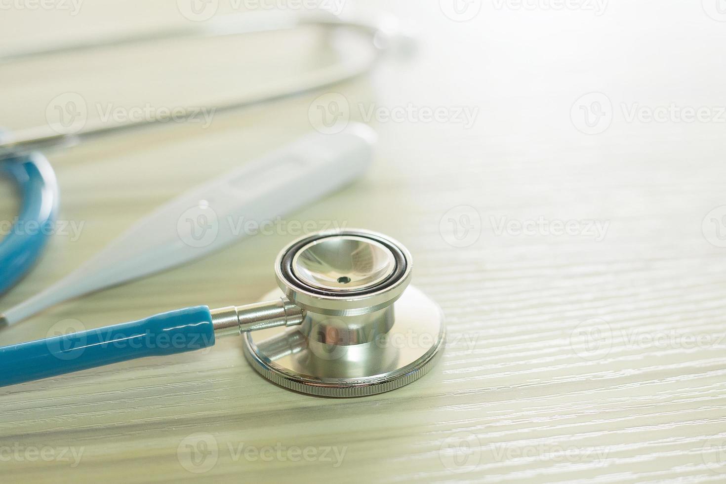 medical tool on table close up image background. photo