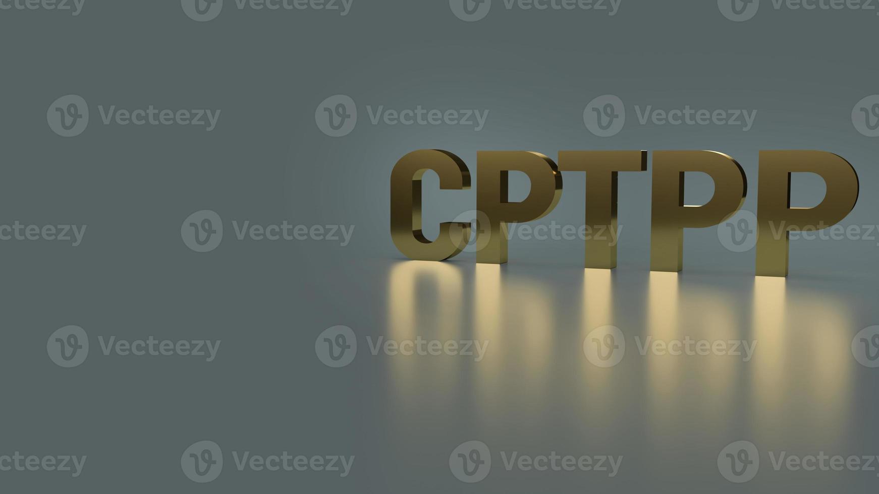 The cptpp or Comprehensive and Progressive Agreement for Trans Pacific Partnership 3d rendering for background photo