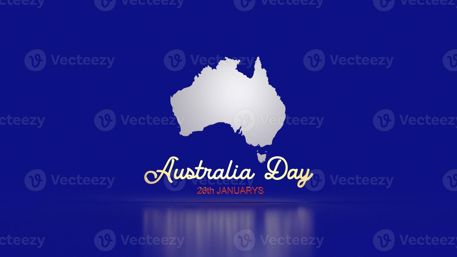 The Australia map and word for holiday content 3d rendering. photo