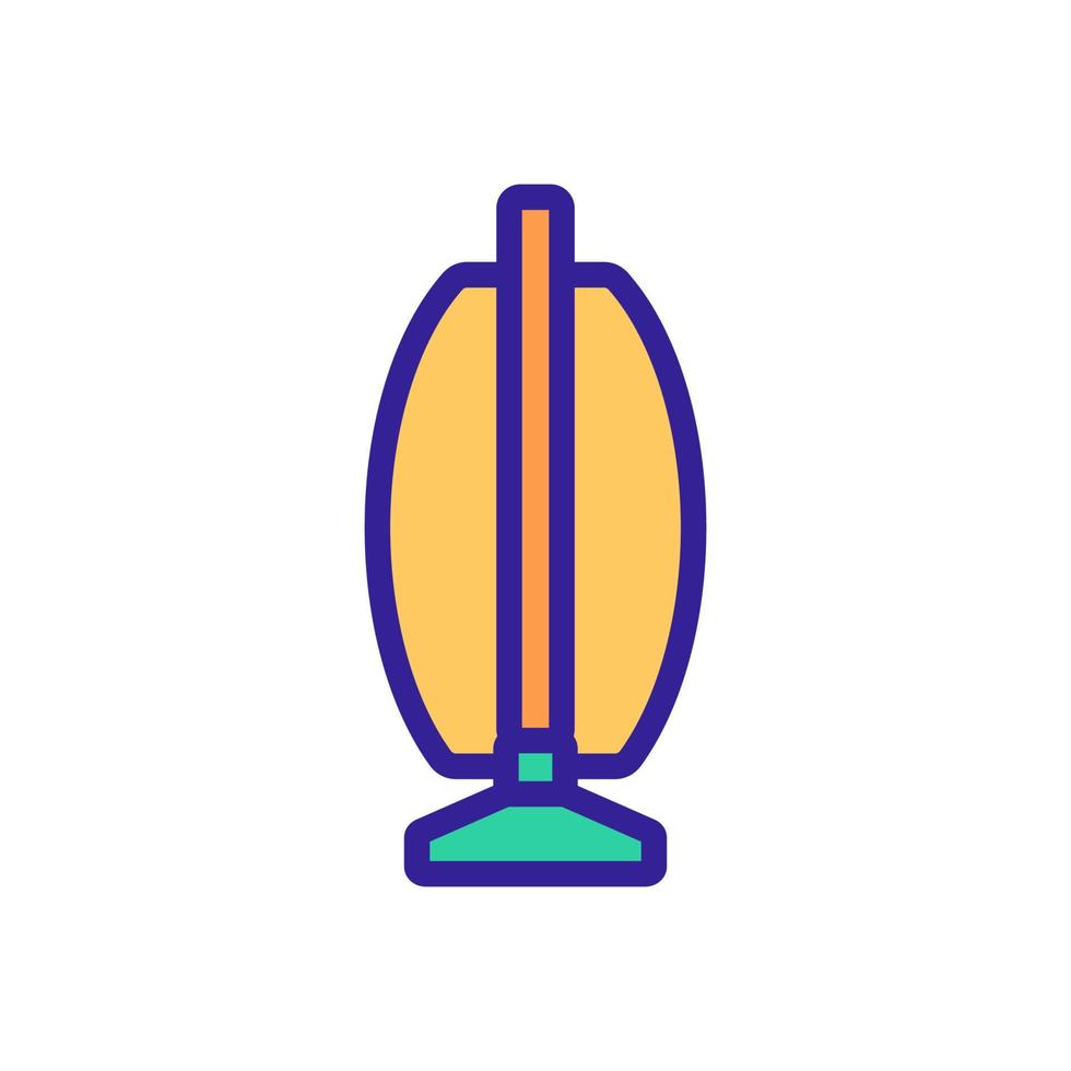 aspiradora húmeda con ilustración de contorno de vector de icono de bolsa