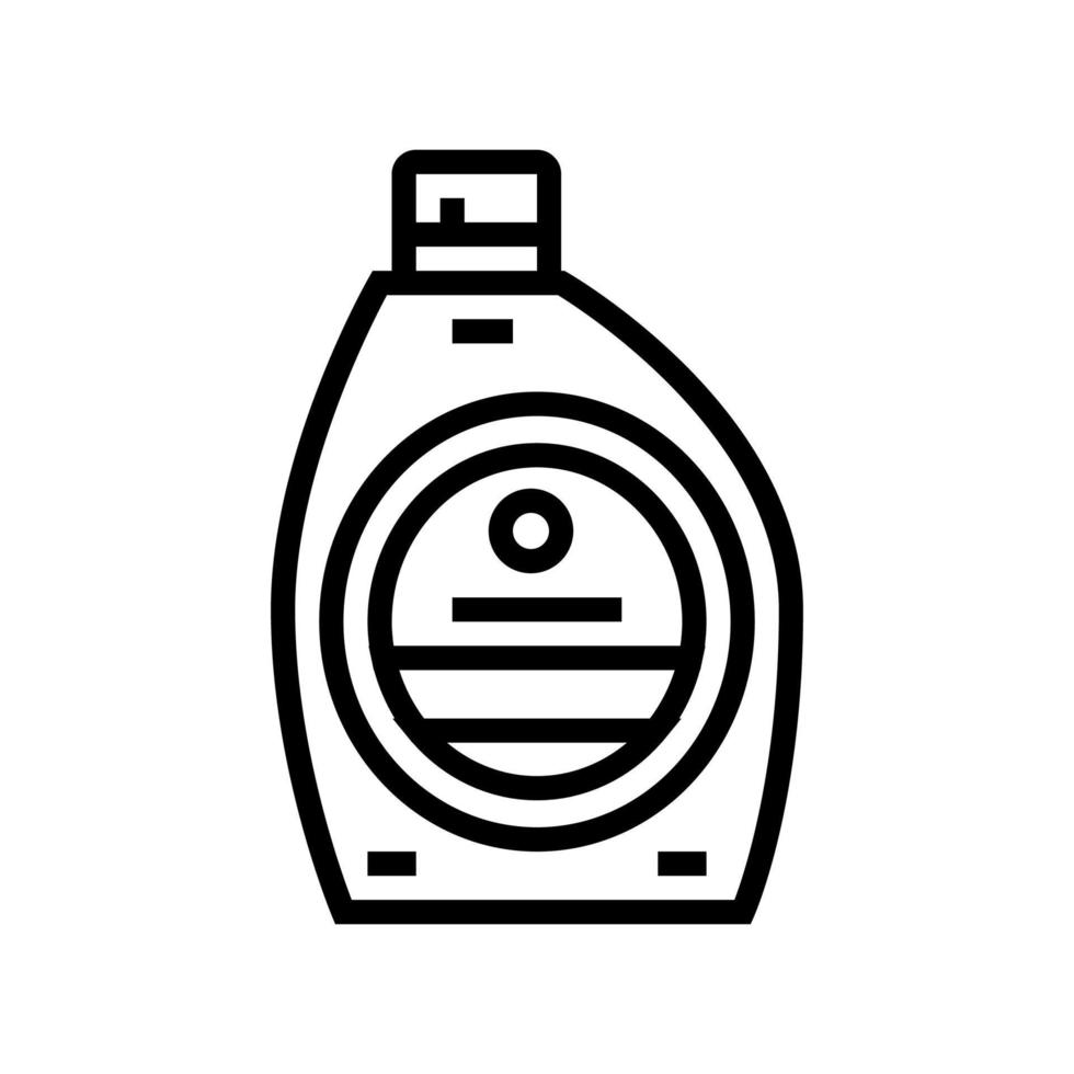 detergent for washing and cleaning line icon vector illustration