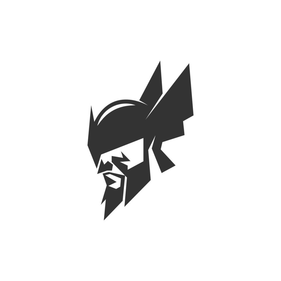 diseño de logotipo de icono vikingo vector