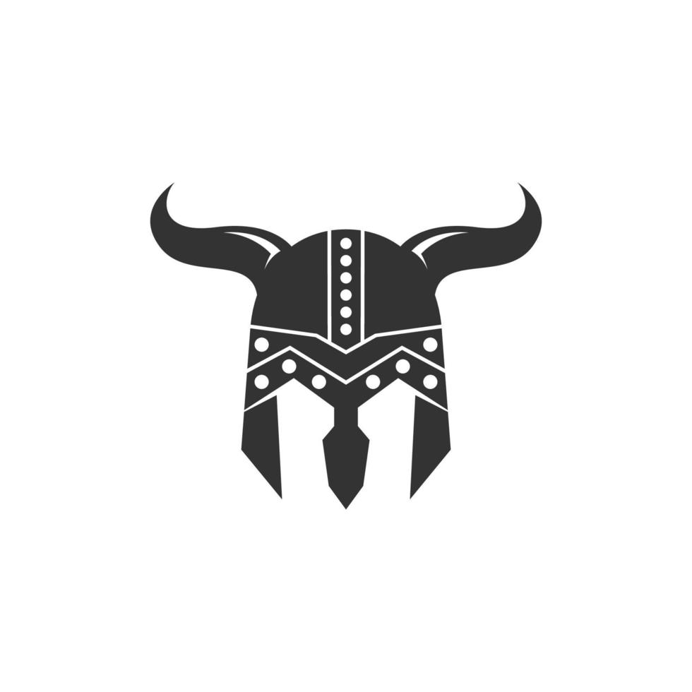 diseño de logotipo de icono vikingo vector