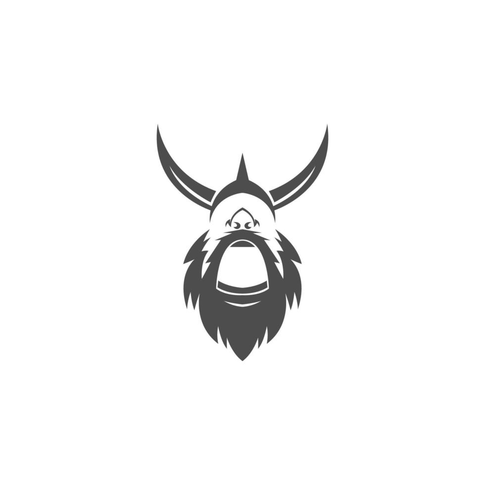 Viking icon logo design vector