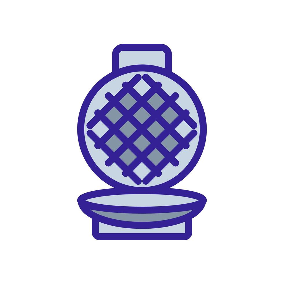 modern waffle iron icon vector outline illustration