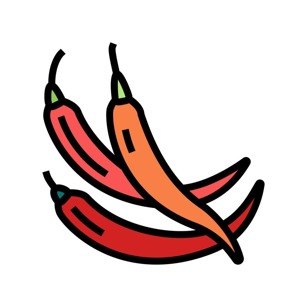 cayenne pepper color icon vector illustration