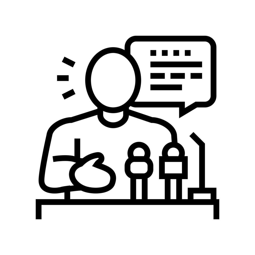 relaiter pr line icon vector illustration