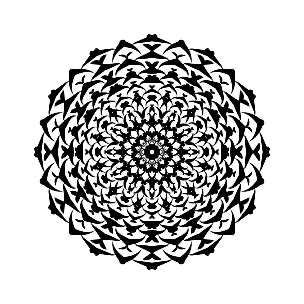 Simple Mandala Design Template vector
