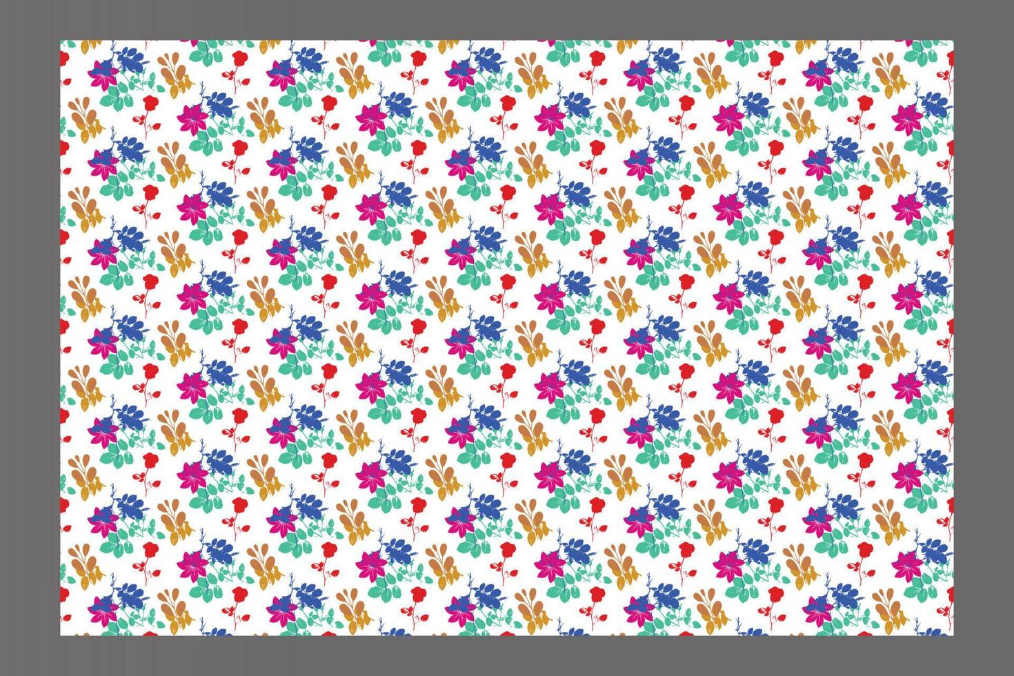 Seamless Pattern Elements Flower Ditsy Pro Vector