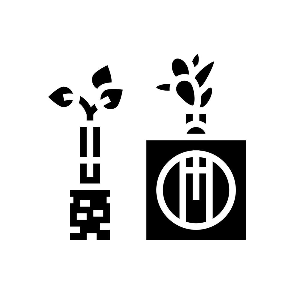 ilustración de vector de icono de glifo de estación de integración