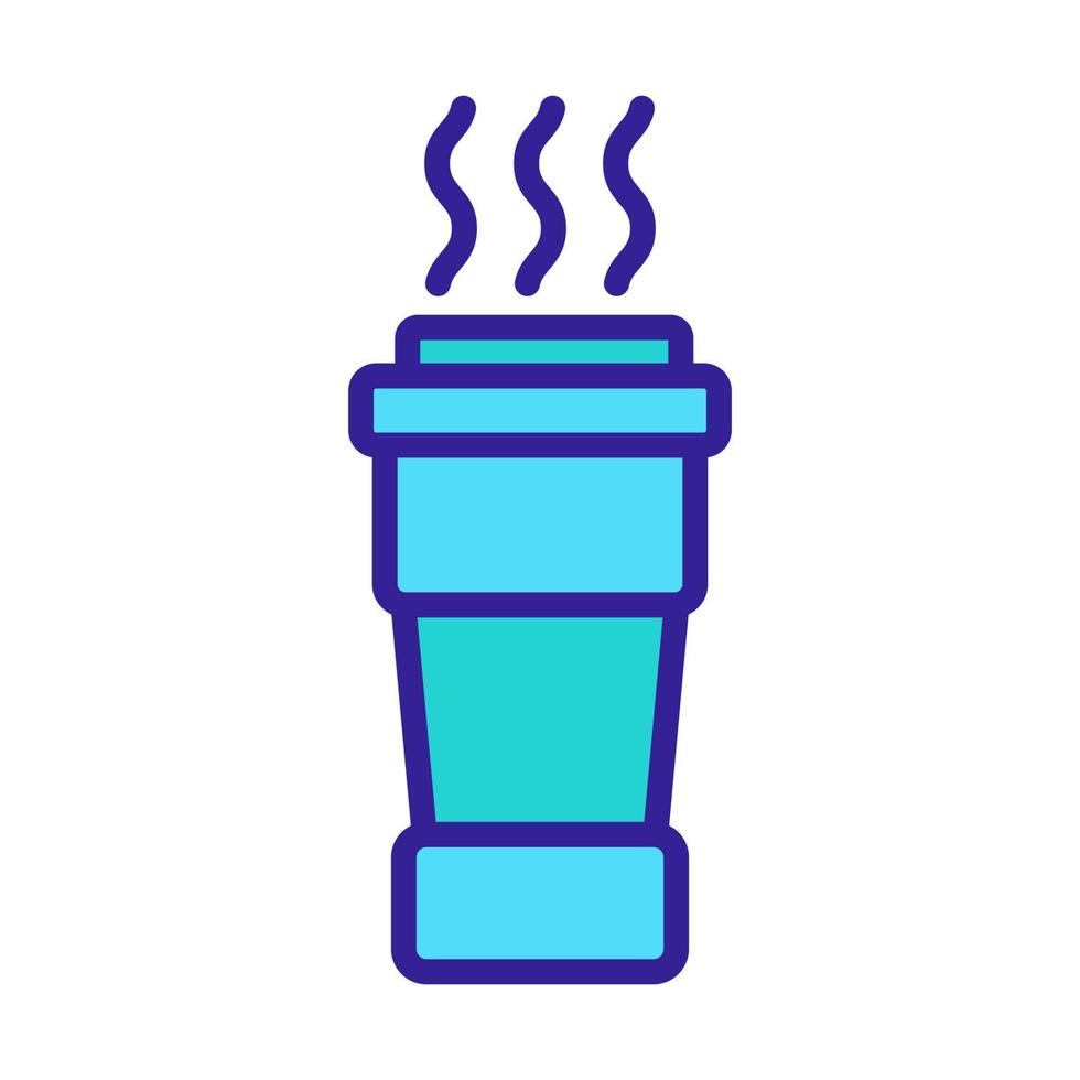 thermal cup icon vector outline illustration