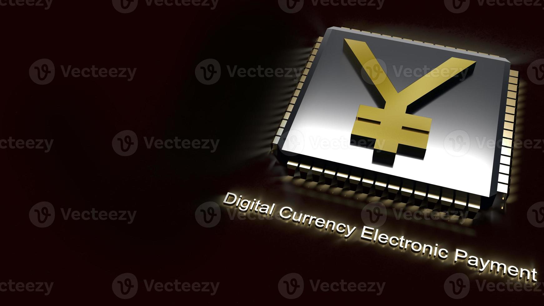 The yuan symbol on ic photo