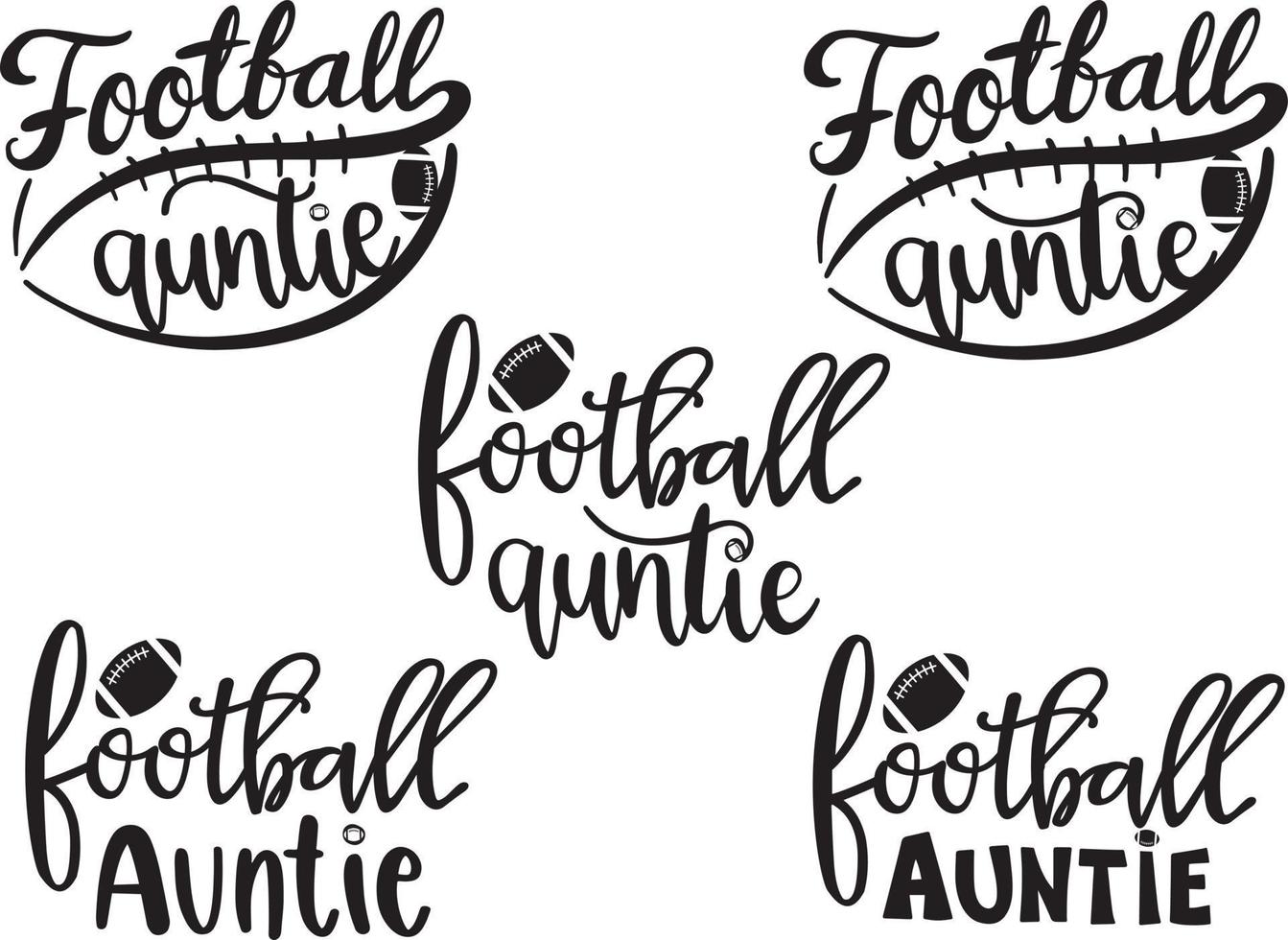 Football Auntie Vector, Football Vector, Family Football Vector