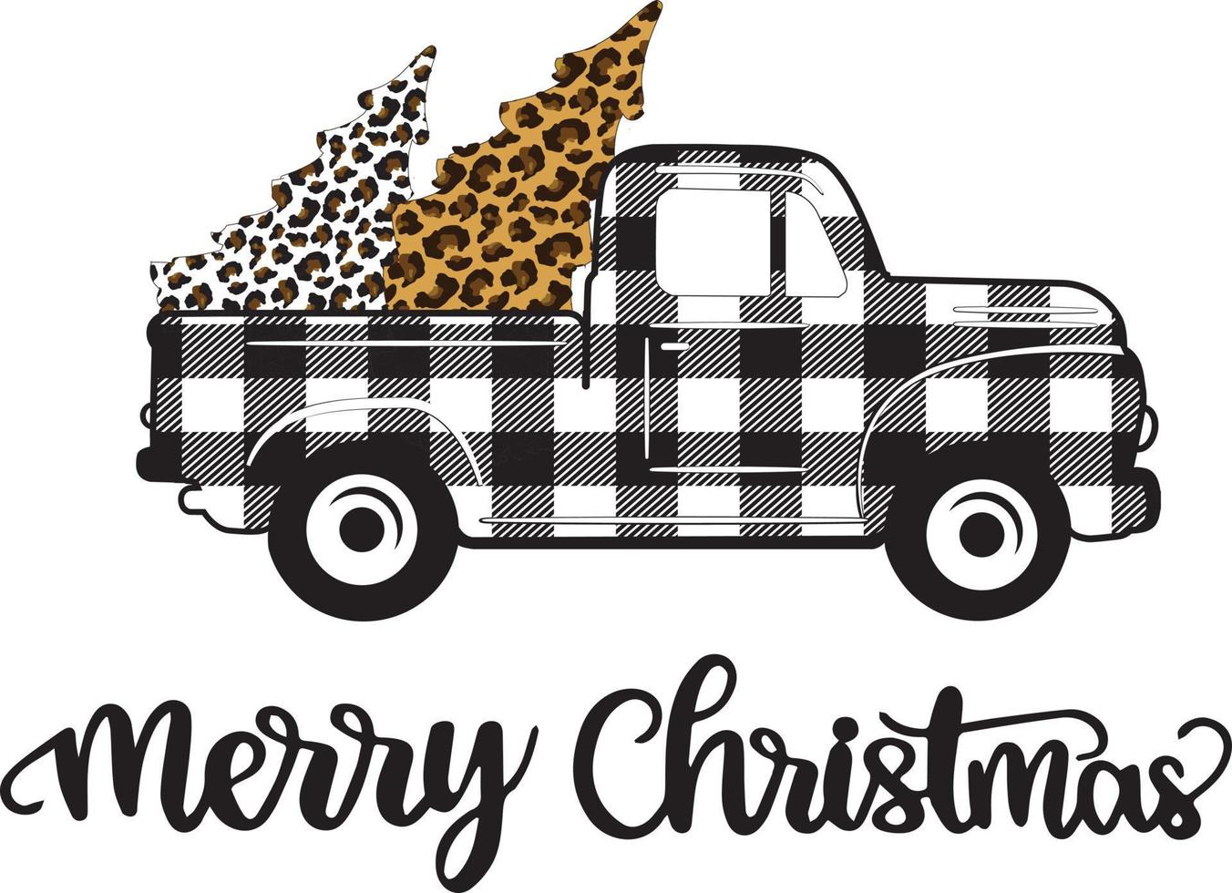 Truck christmas 4 Vector File, Snow Vector, Christmas Vector