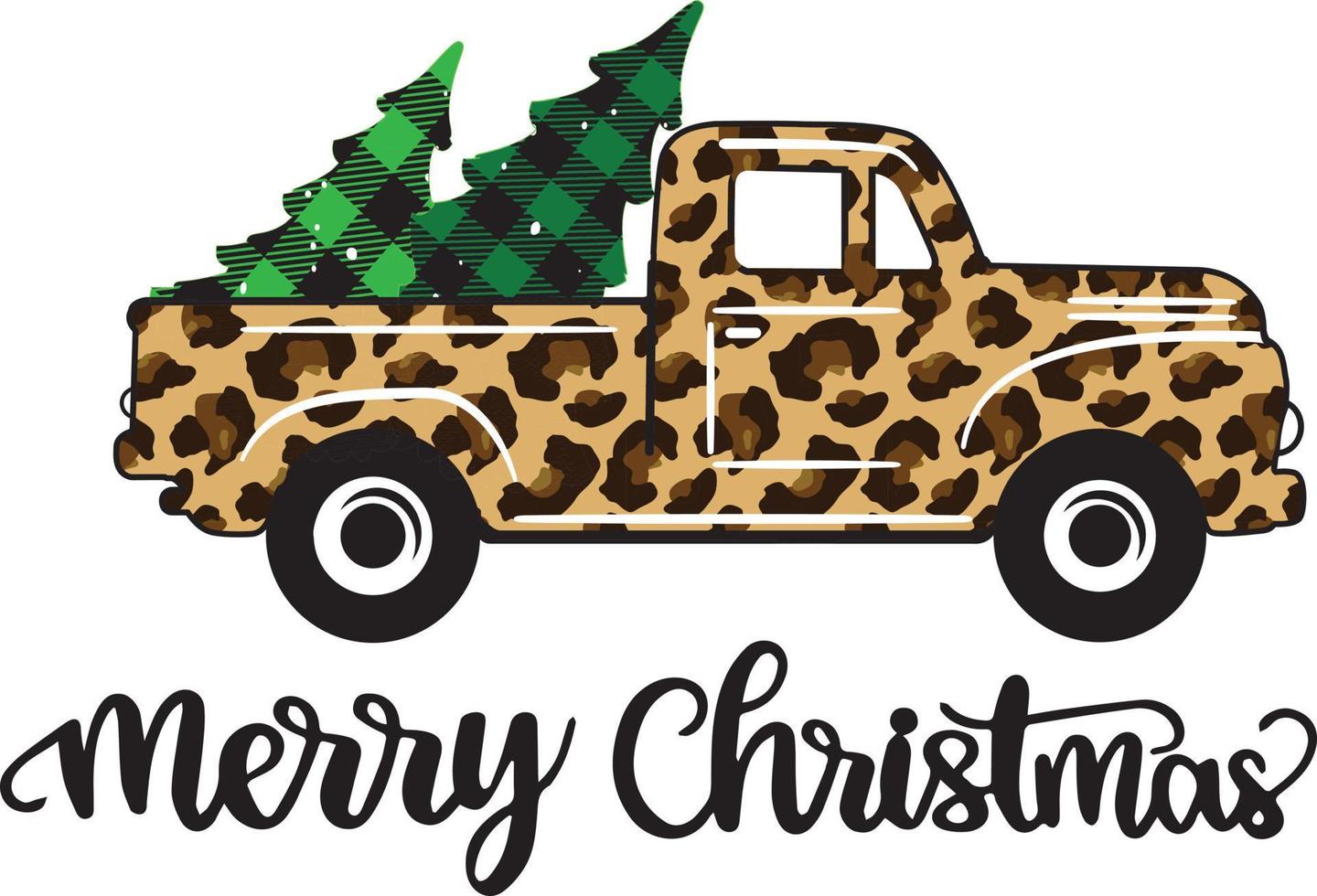 Truck christmas 6 Vector File, Snow Vector, Christmas Vector