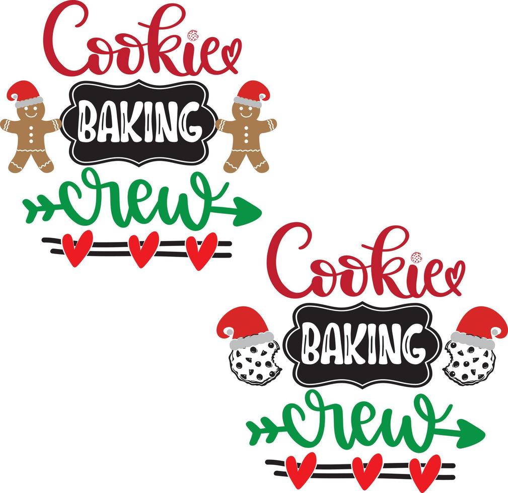 Cookie Baking Crew Christmas Vector file