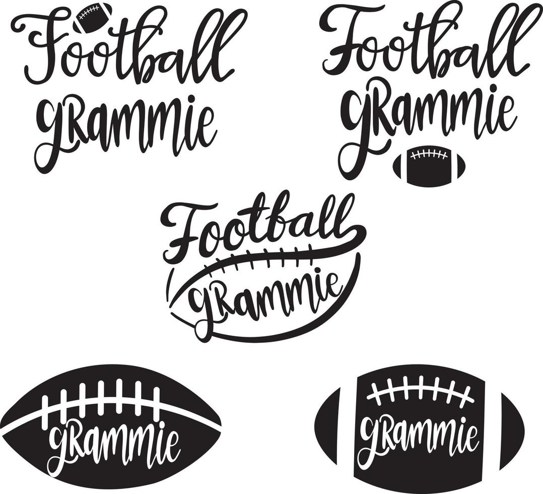 Football Grammie Vector, Football Vector, Family Football Vector