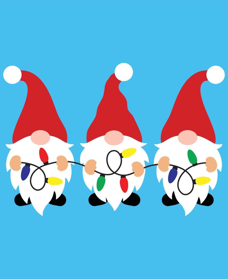 Gnome 1 Vector, Christmas Vector, Santa Vector