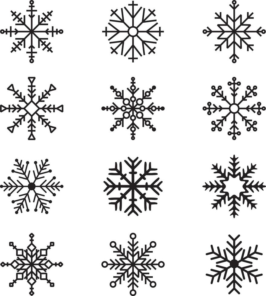 Snowflake Vector, Christmas Vector, Santa Vector