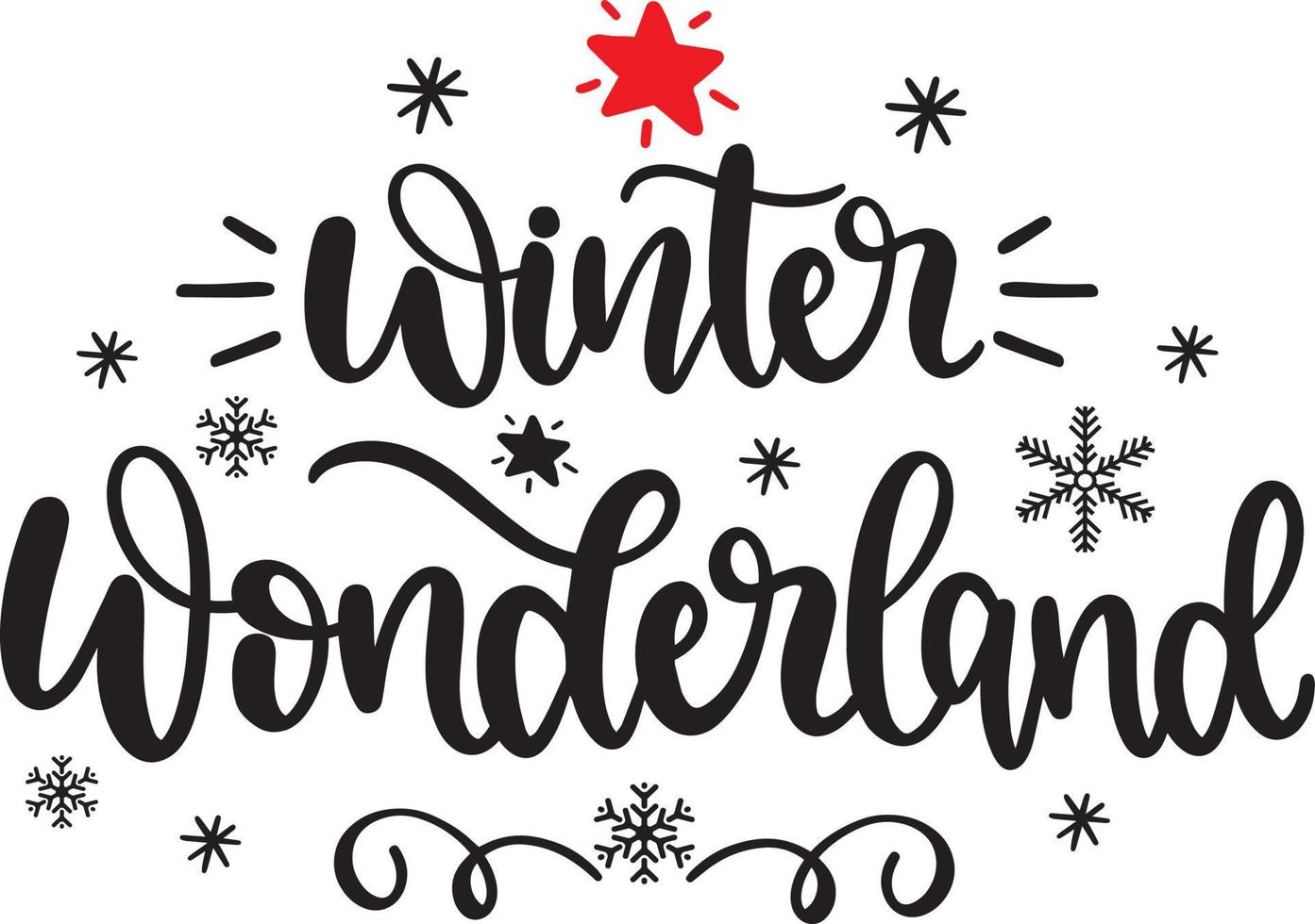 Winter Wonderland Christmas Vector file