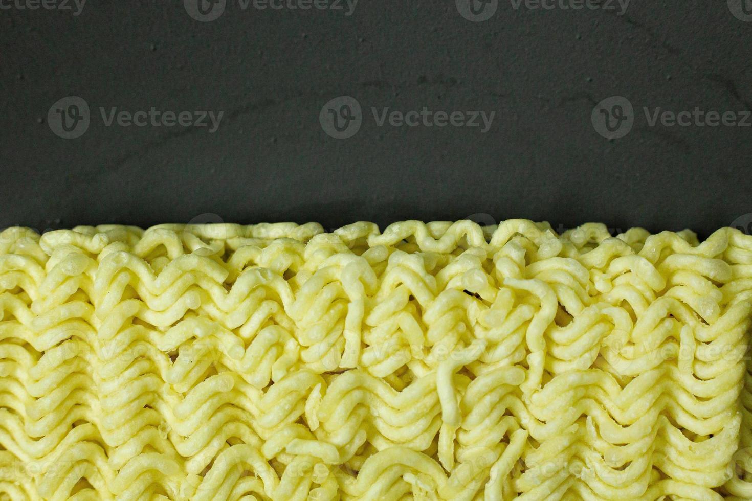 raw Instant noodle  for food content. photo