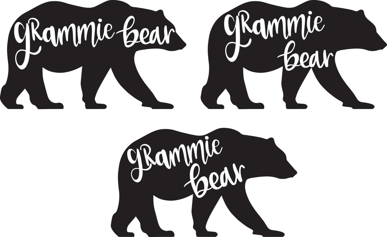 Grammie Bear Vector, Family Vector File