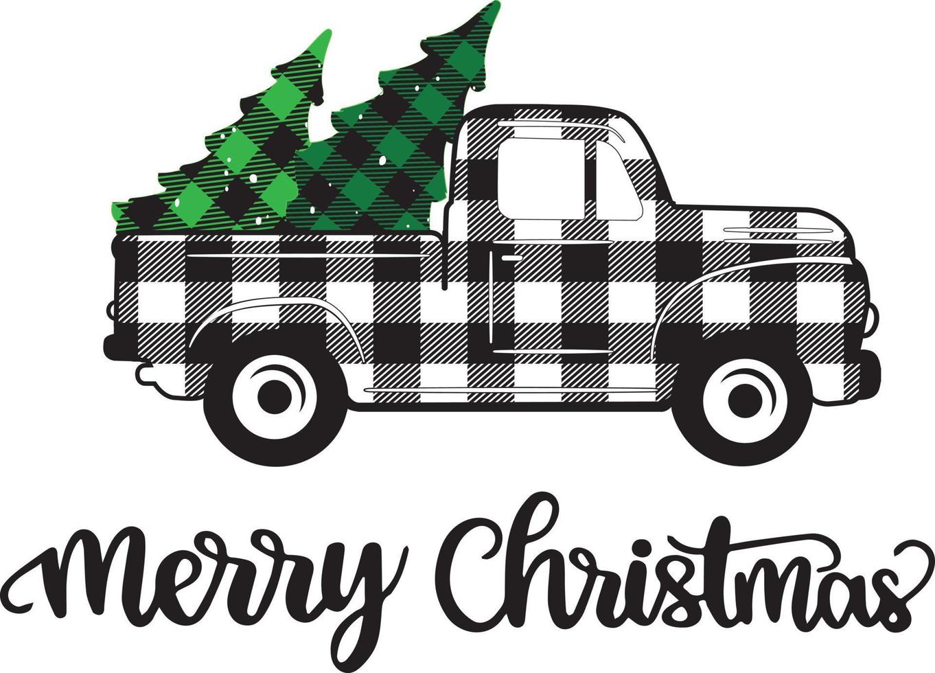 Truck christmas 2 Vector File, Snow Vector, Christmas Vector