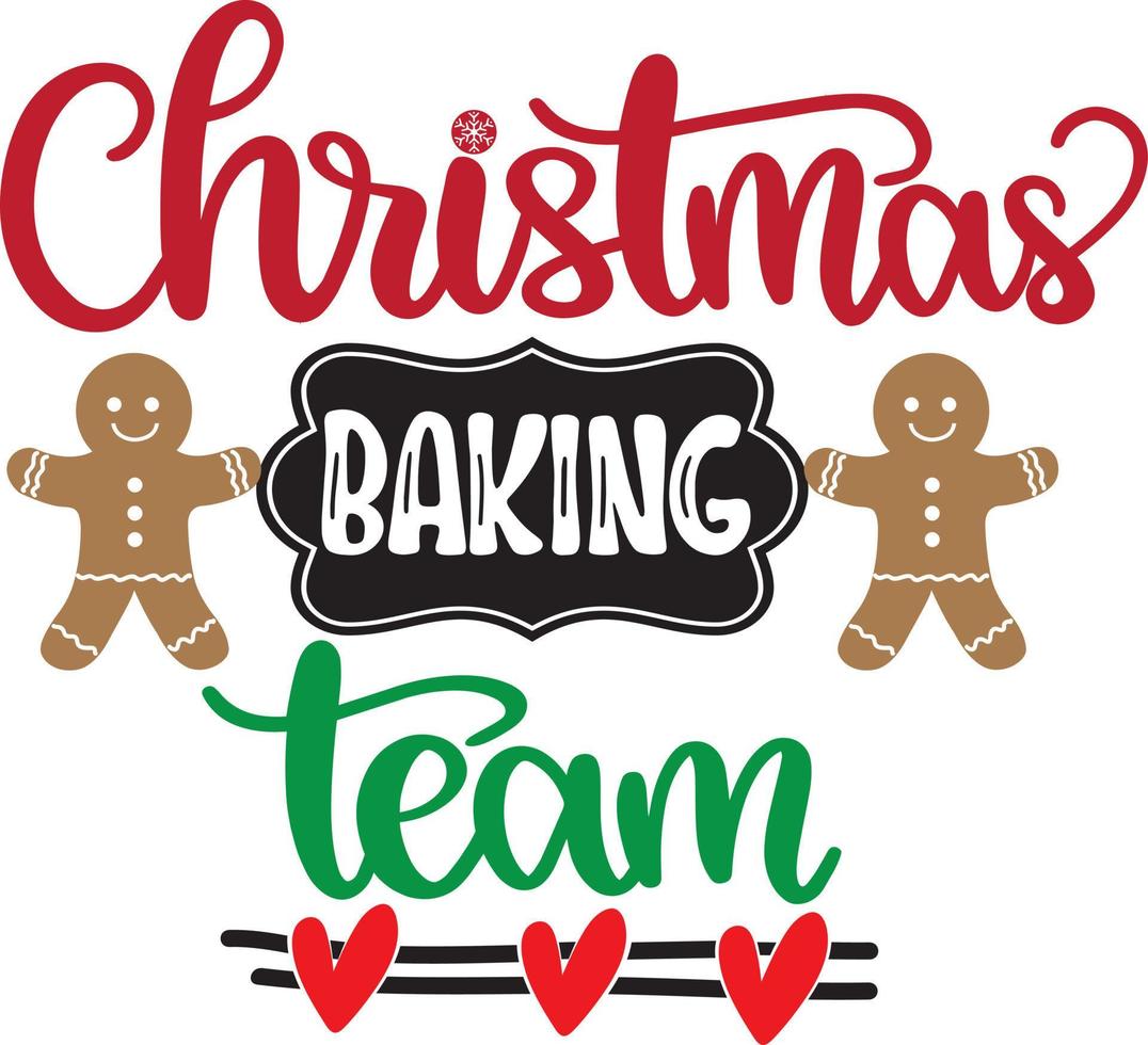 Christmas Baking Team Christmas Vector file