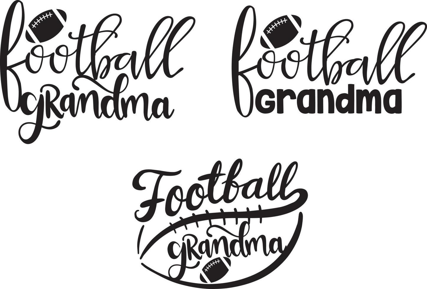 football grandma Vector, Family Vector, Football Vector