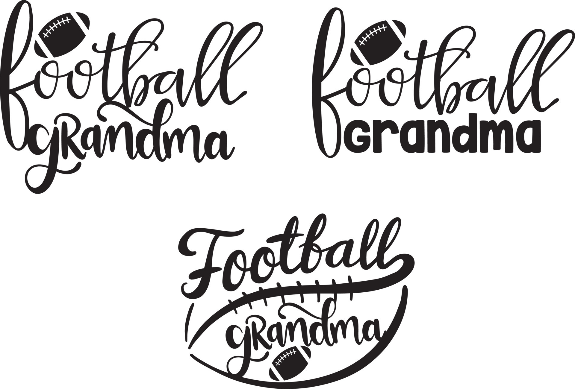 football grandma Vector, Family Vector, Football Vector 10352836 Vector ...