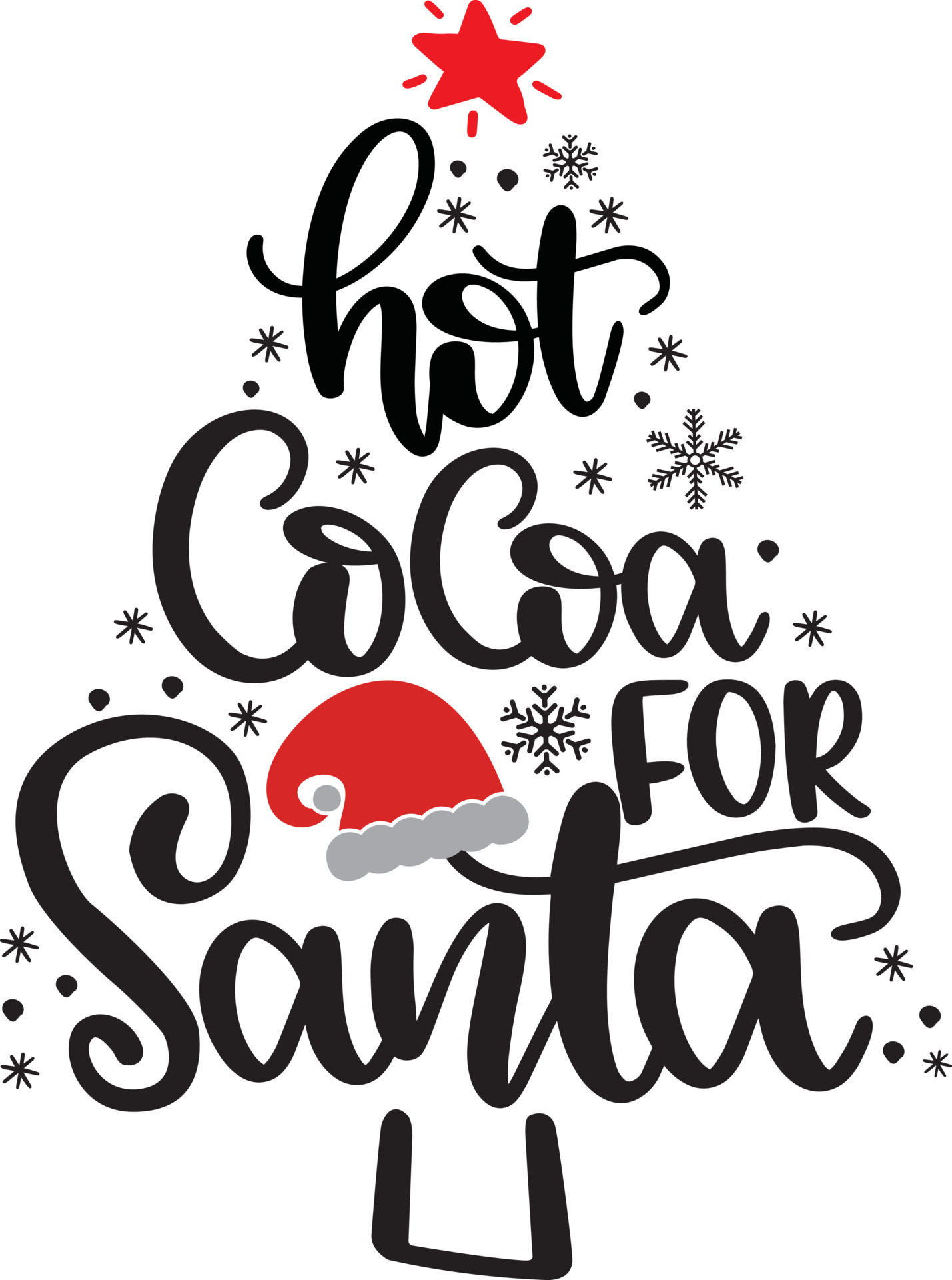 Hot Cocoa For Santa Christmas Vector file 10352926 Vector Art at Vecteezy