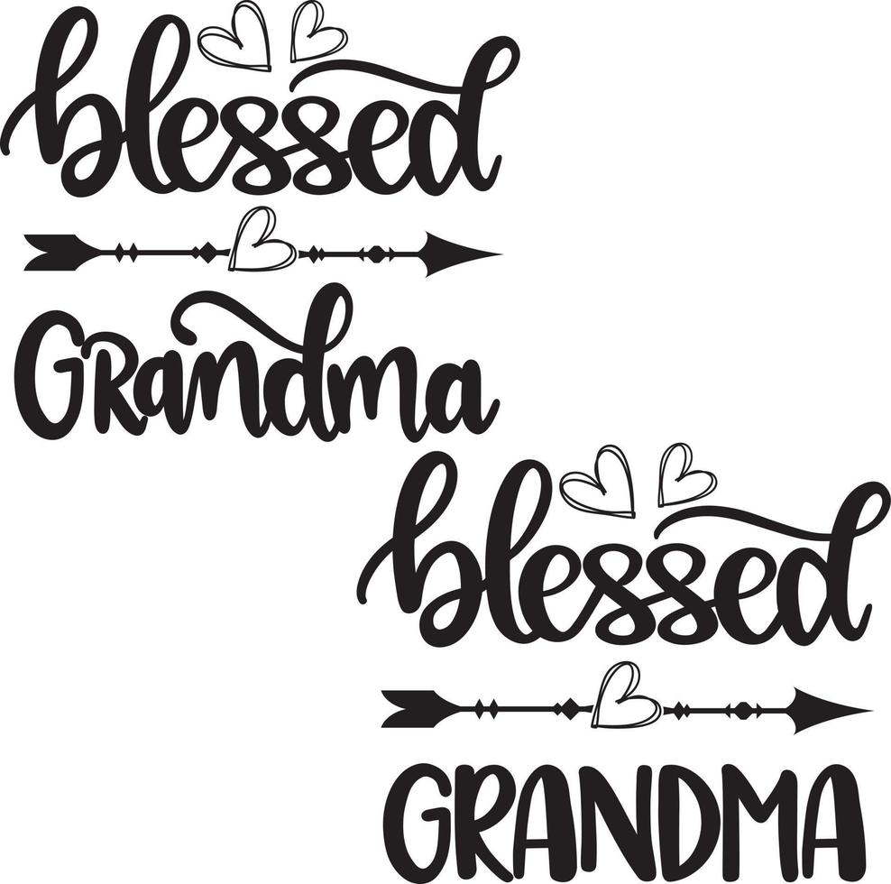 Blessed Grandma Vector, Family Vector File