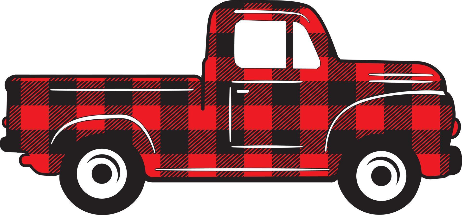 Truck 2  Vector File, Snow Vector, Christmas Vector