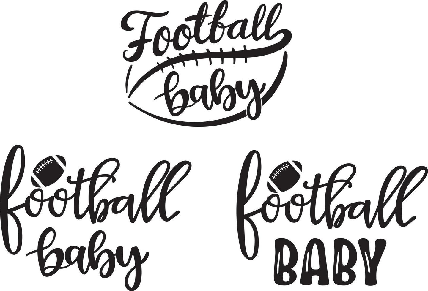 Football Baby Vector, Football Vector, Family Football Vector