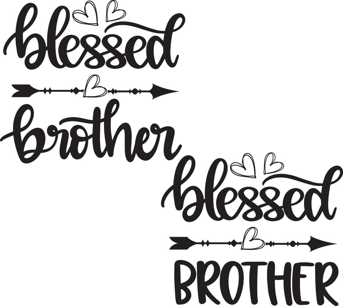 Blessed Brother 2 Vector, Family Vector File