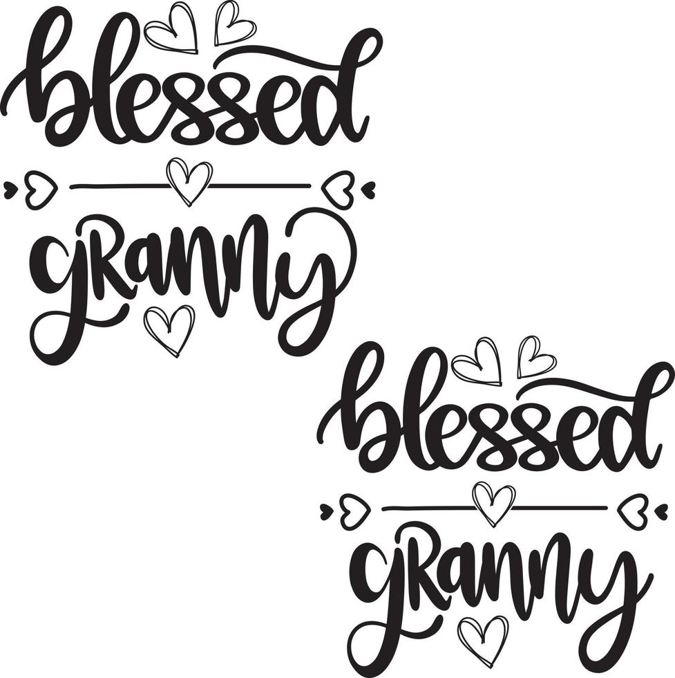 Blessed Granny 1 Vector, Family Vector File